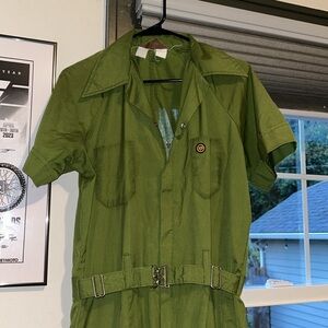 Vintage Green Coveralls